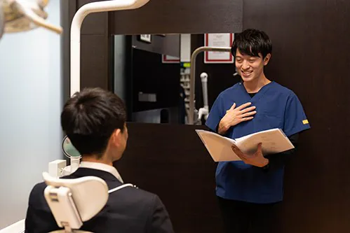 治療説明の様子